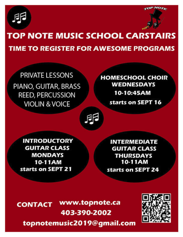 New Fall Programs for Carstairs