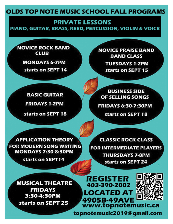 NEW Fall Music Programs for Olds